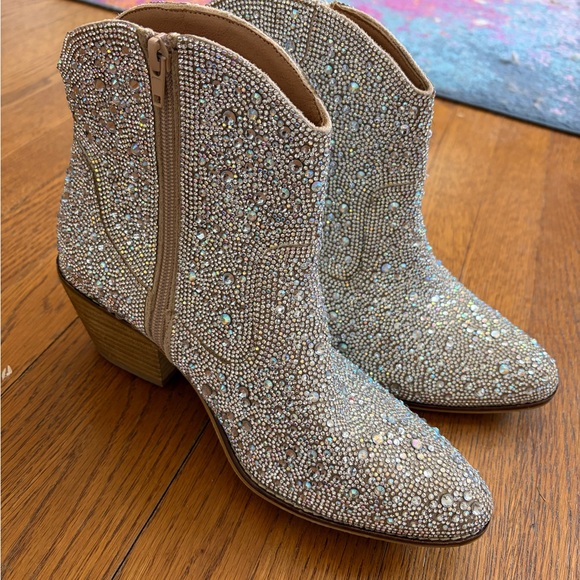 Rhinestone boots- Hey Girl by Corkys Shine Bright Rhinestone Boots - Picture 2 of 10